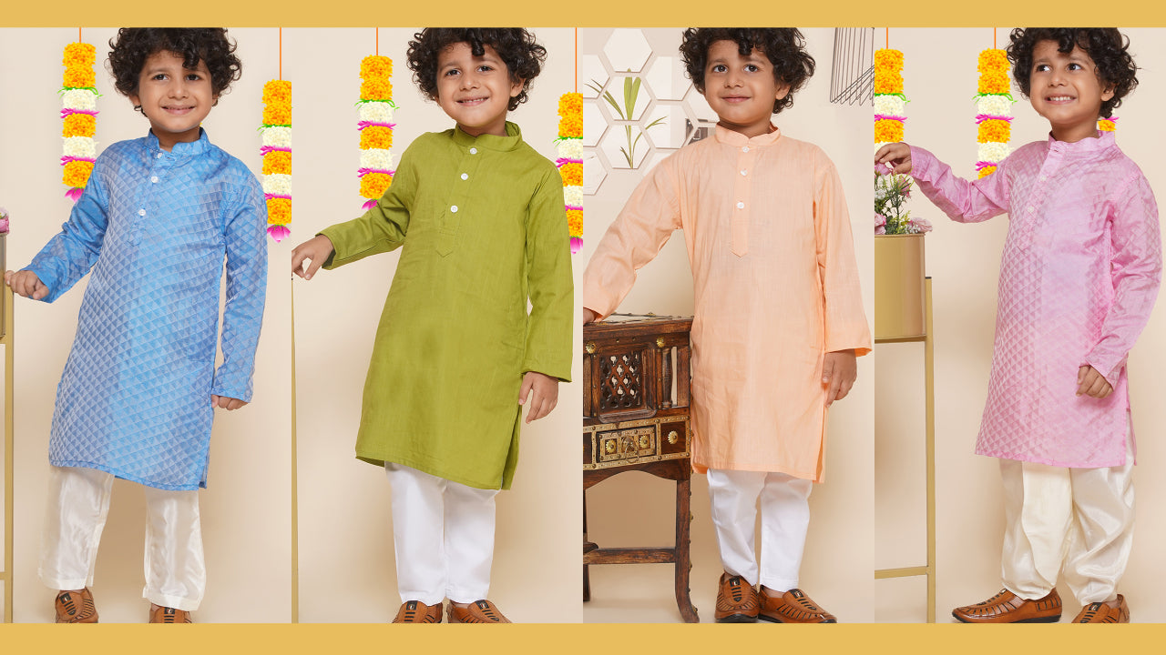 10 Trendy Boys Kurta Pyjama Sets for Every Occasion