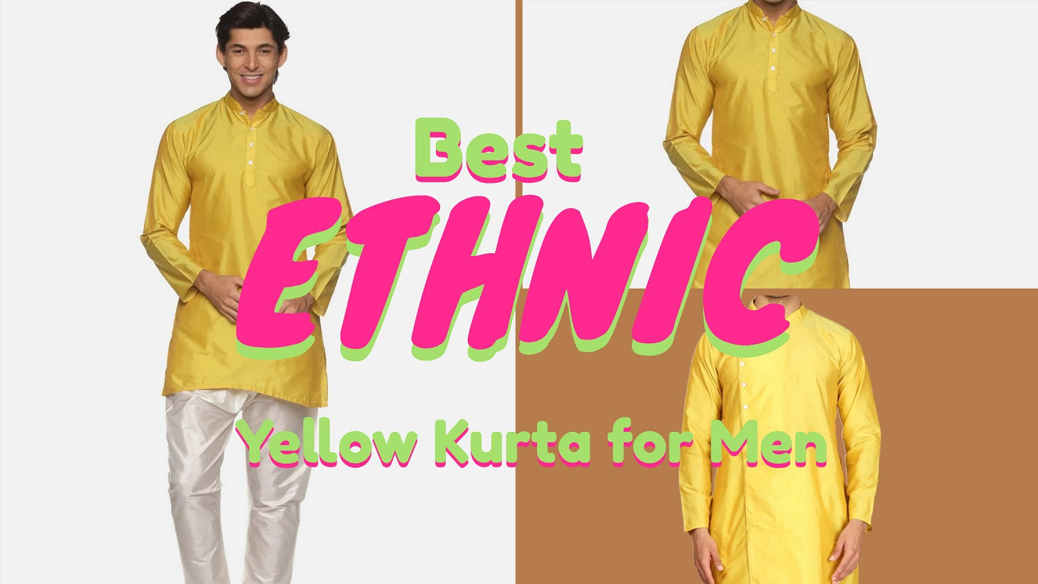 Ethnic Yellow Kurta for Men