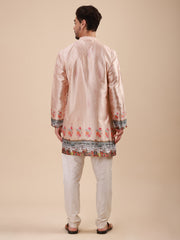 Men Floral Printed Woven Design Kurta & Pyjama Set
