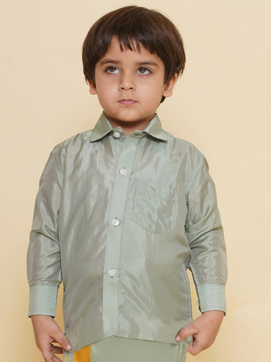 Sethukrishna Boys Solid Colour Shirt