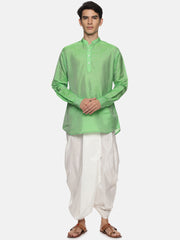 Sethukrishna Mens Self Design Kurta Dhotipant Set