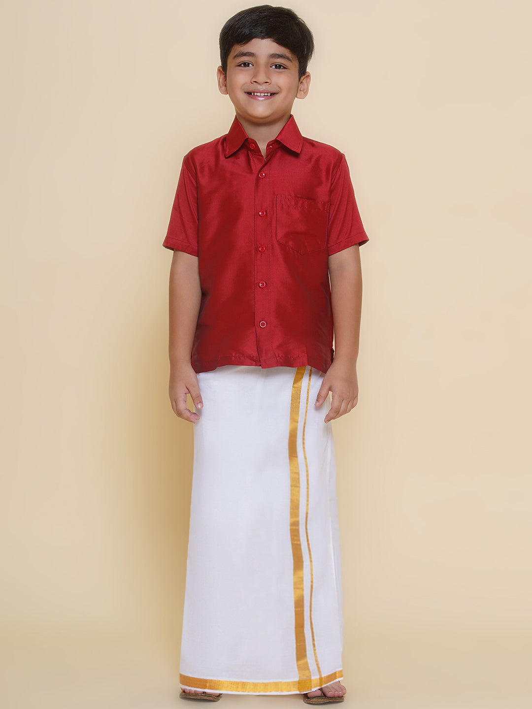 Boys Ethnic Shirt with Dhoti Set