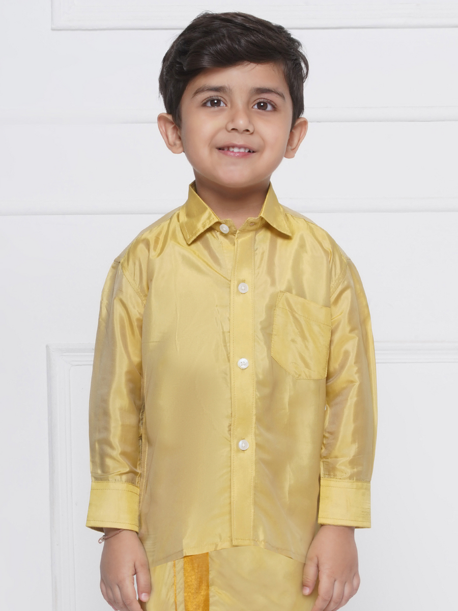 Sethukrishna Boys Solid Colour Shirt