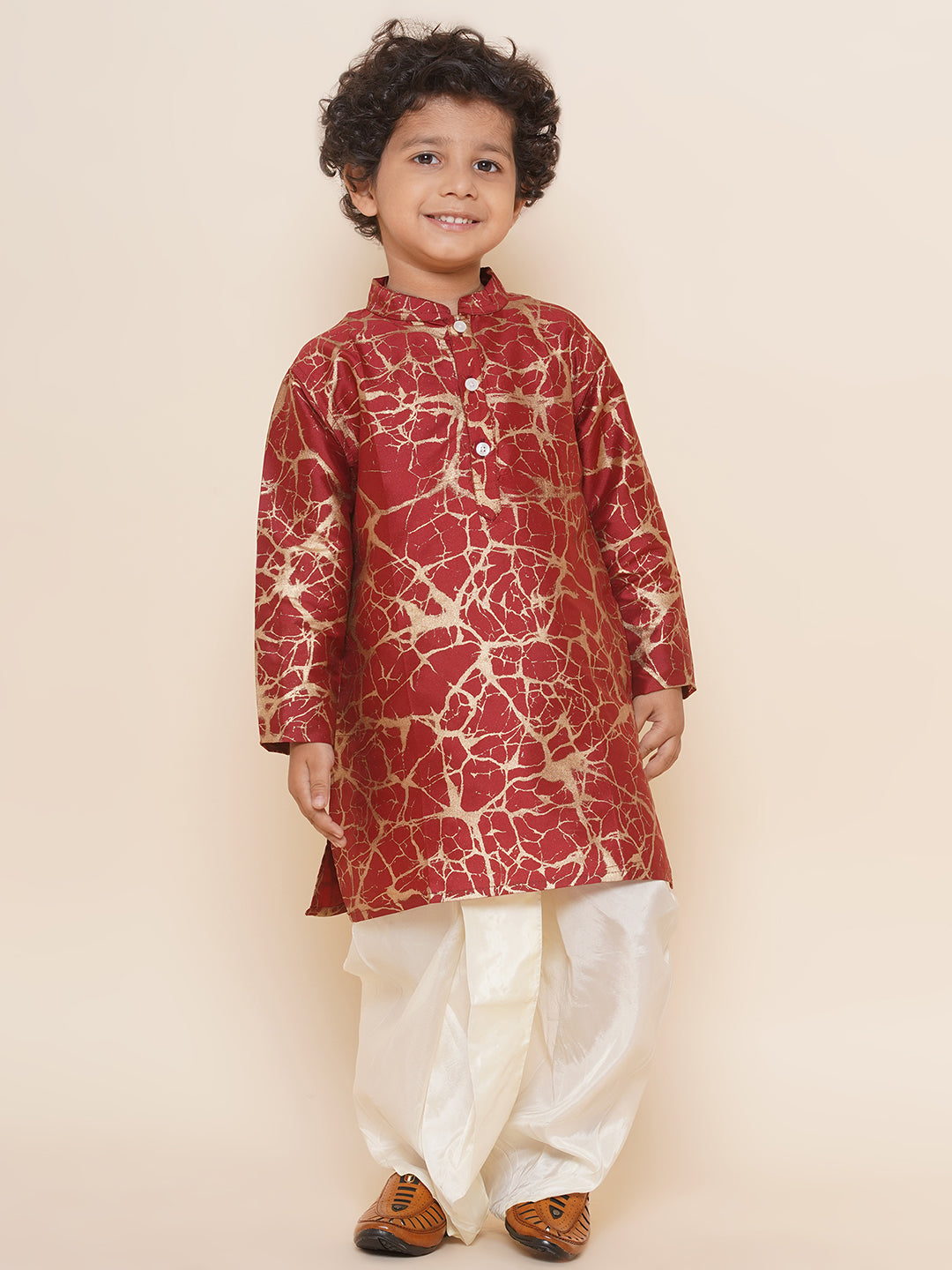 Boys Printed Kurta and Dhotipant Set