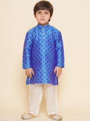 Boys Printed Kurta and Pyjama Set