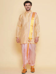 Sethukrishna Mens Kurta and Dhotipant with Angavastram Set