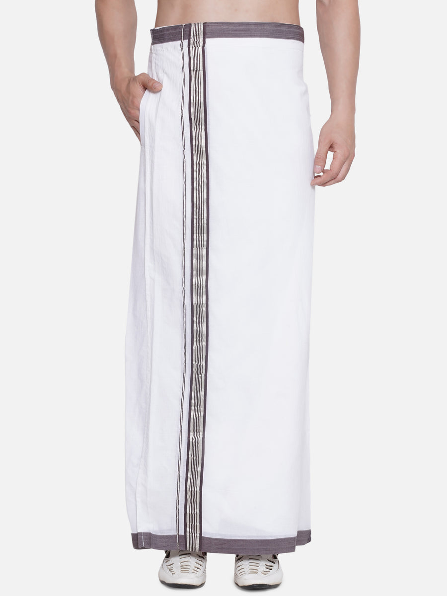 Men Kerala Cotton Readymade Pocket Dhoti