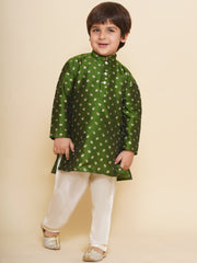 Boys Printed Kurta and Pyjama Set
