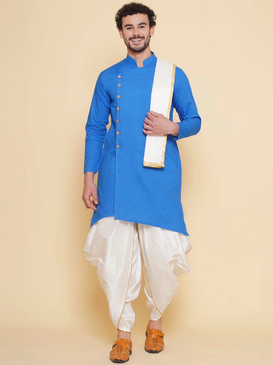 Sethukrishna Mens Designer Kurta and Dhotipant with Angavastram Set