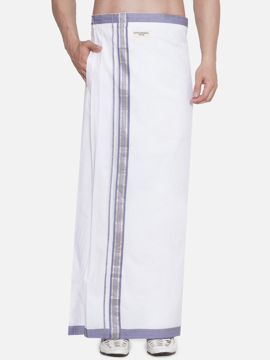 Men Kerala Cotton Readymade Pocket Dhoti