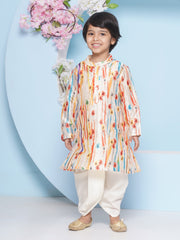 Boys Printed Kurta DhotiPant Set