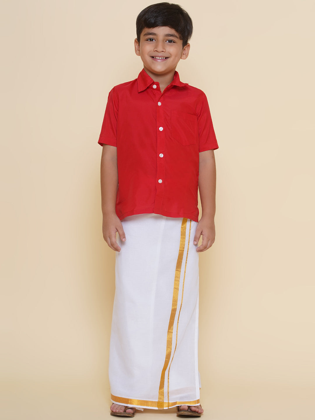Boys Ethnic Shirt with Dhoti Set