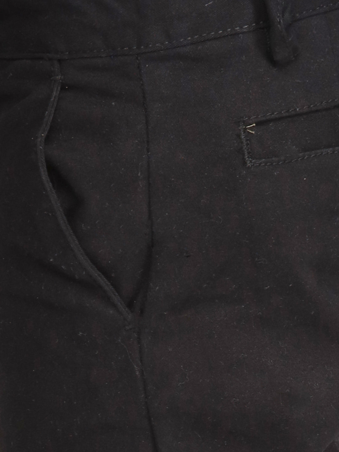 Boys Black Colour Casual Chino Shorts