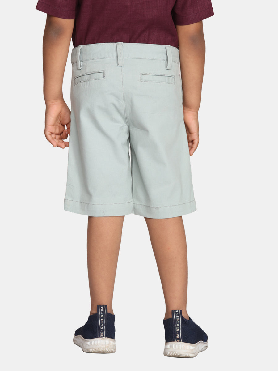Boys Light Blue Colour Casual Chino Shorts