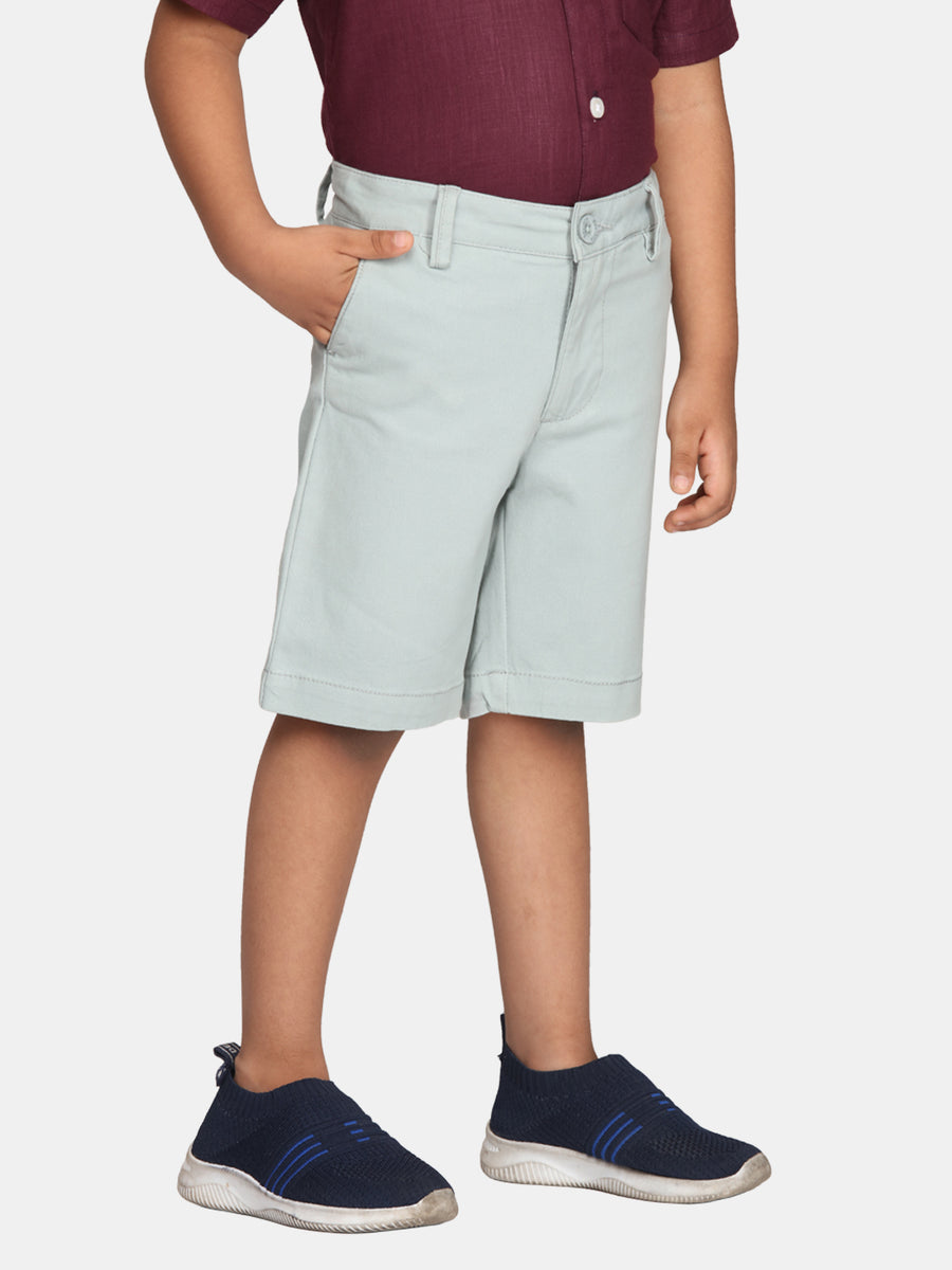 Boys Light Blue Colour Casual Chino Shorts