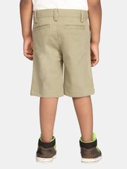 Boys Light Green Colour Casual Chino Shorts