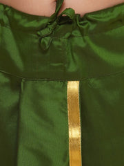 Boys Olive Colour Gold Border Dhotipant
