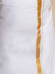 Boys White Colour Cotton Readymade Dhoti