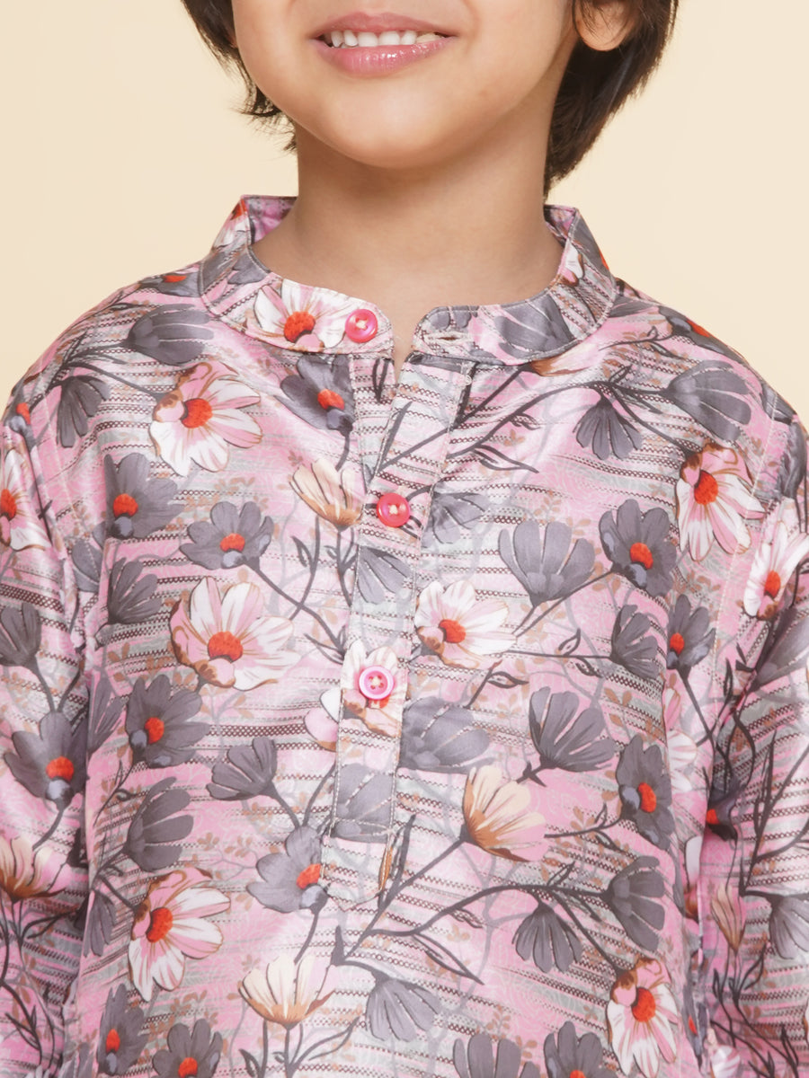 Boys Printed Kurta DhotiPant Set