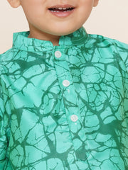 Boys Printed Kurta and Dhotipant Set