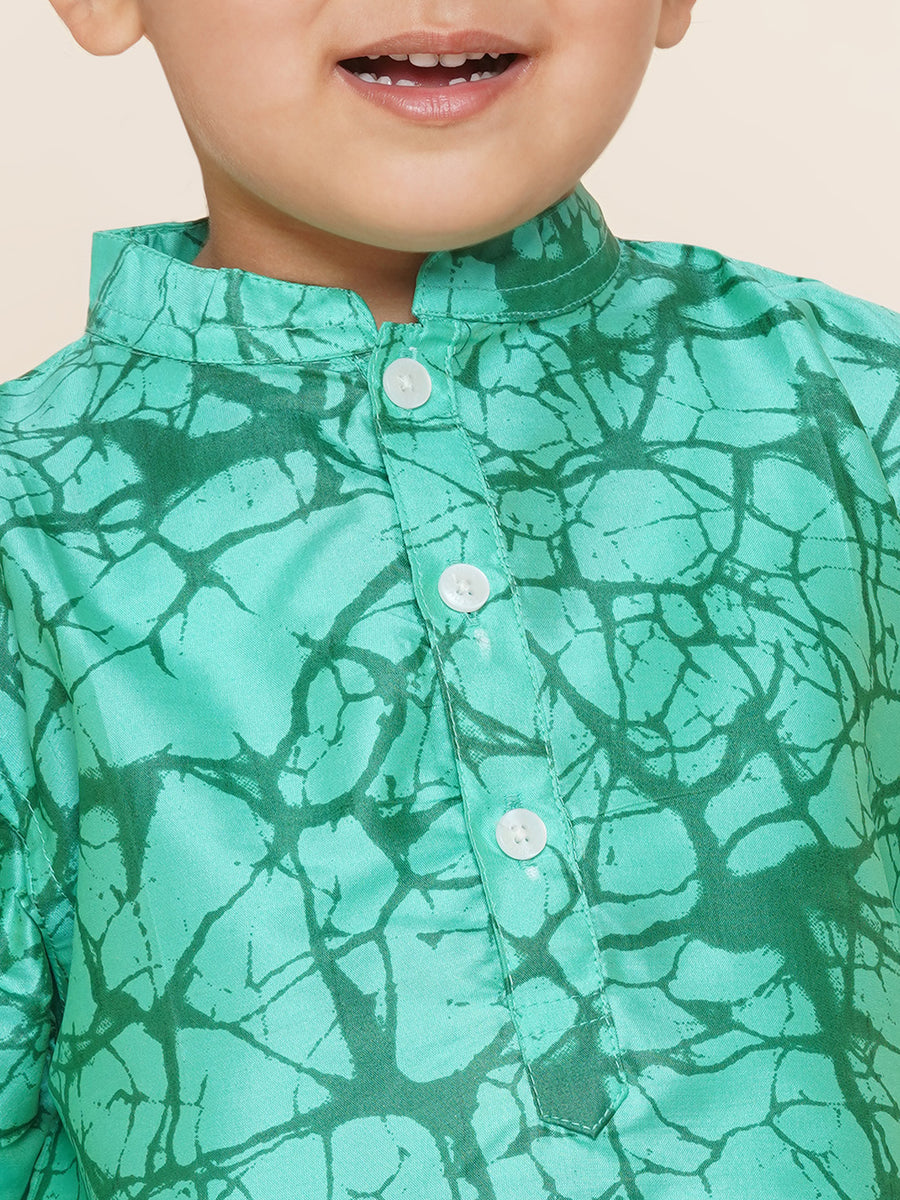 Boys Printed Kurta and Dhotipant Set