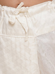 Boys Cream Colour Self Design Dhotipant