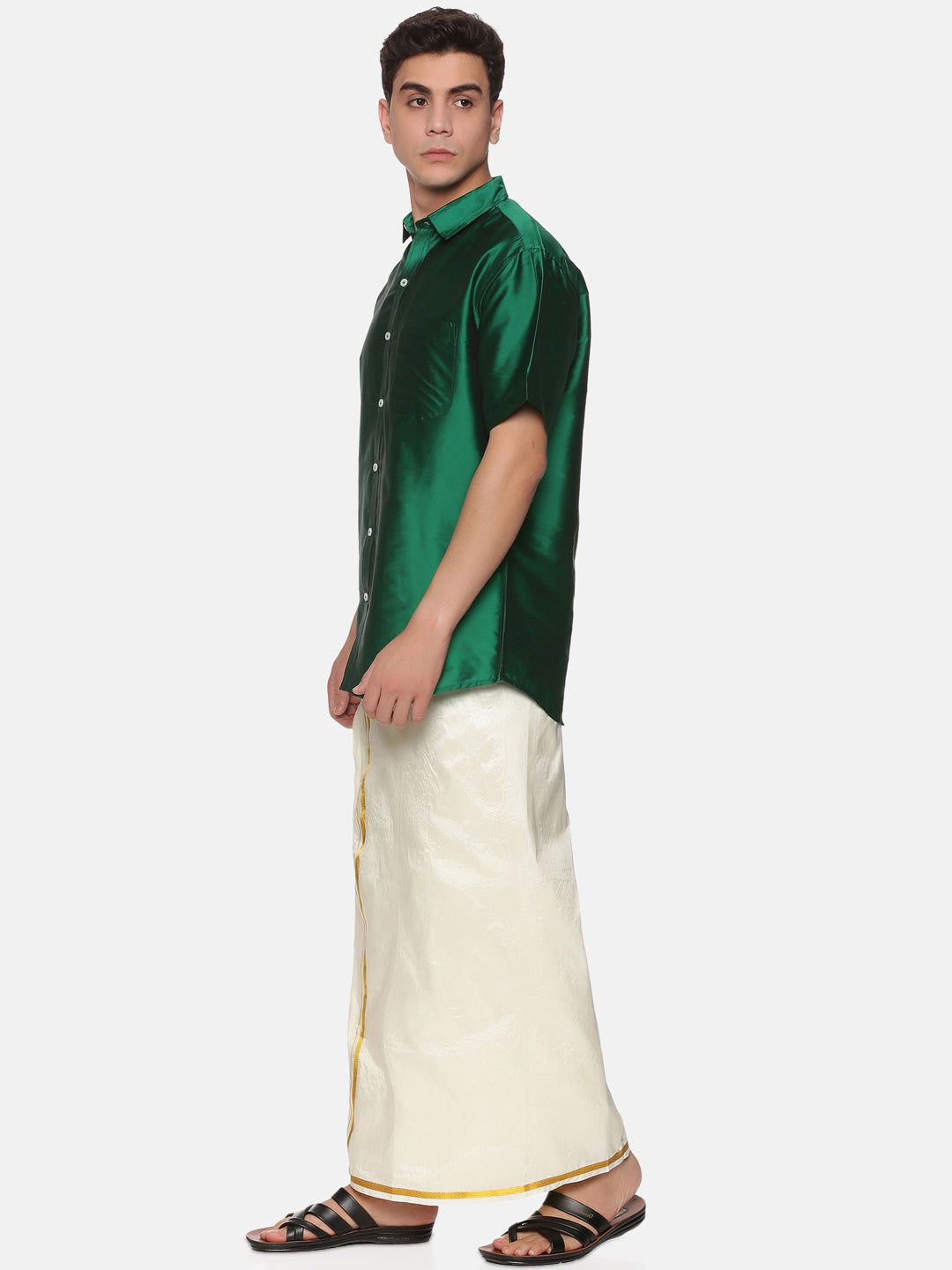 Father Son Matching Shirt Dhoti Set