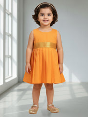 Girls Ethnic Solid Dress | Elegant Traditional Wear
