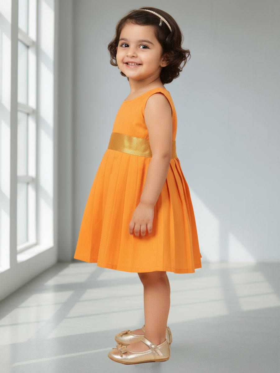 Girls Ethnic Solid Dress | Elegant Traditional Wear