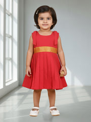 Girls Ethnic Solid Dress | Elegant Traditional Wear