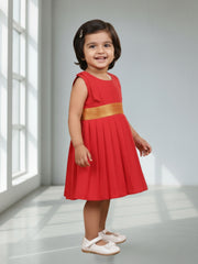 Girls Ethnic Solid Dress | Elegant Traditional Wear