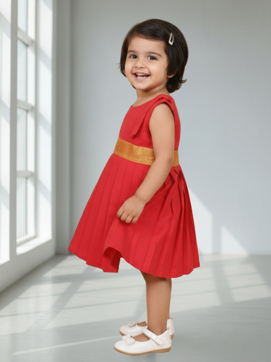 Girls Ethnic Solid Dress | Elegant Traditional Wear