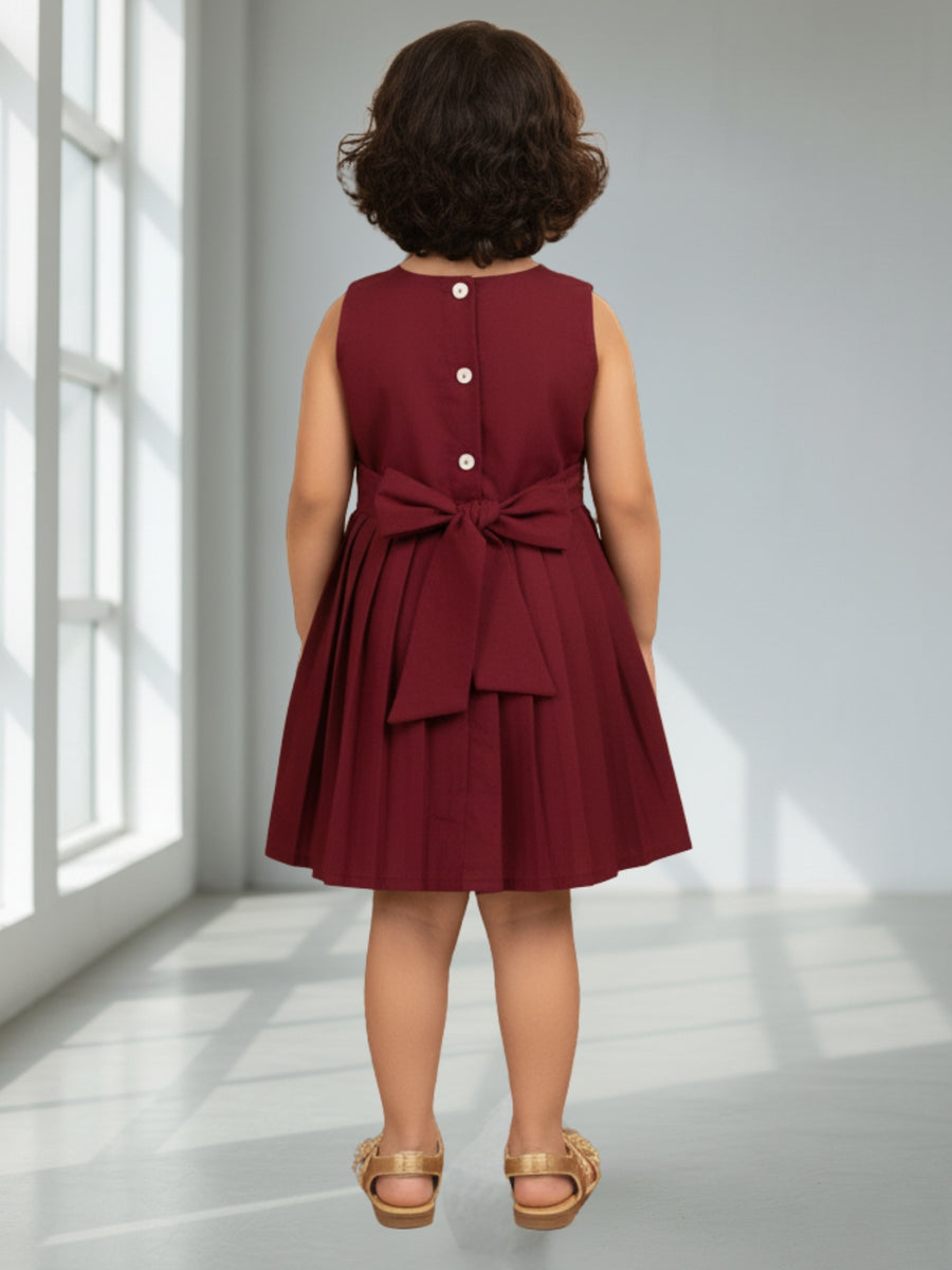 Girls Ethnic Solid Dress | Elegant Traditional Wear