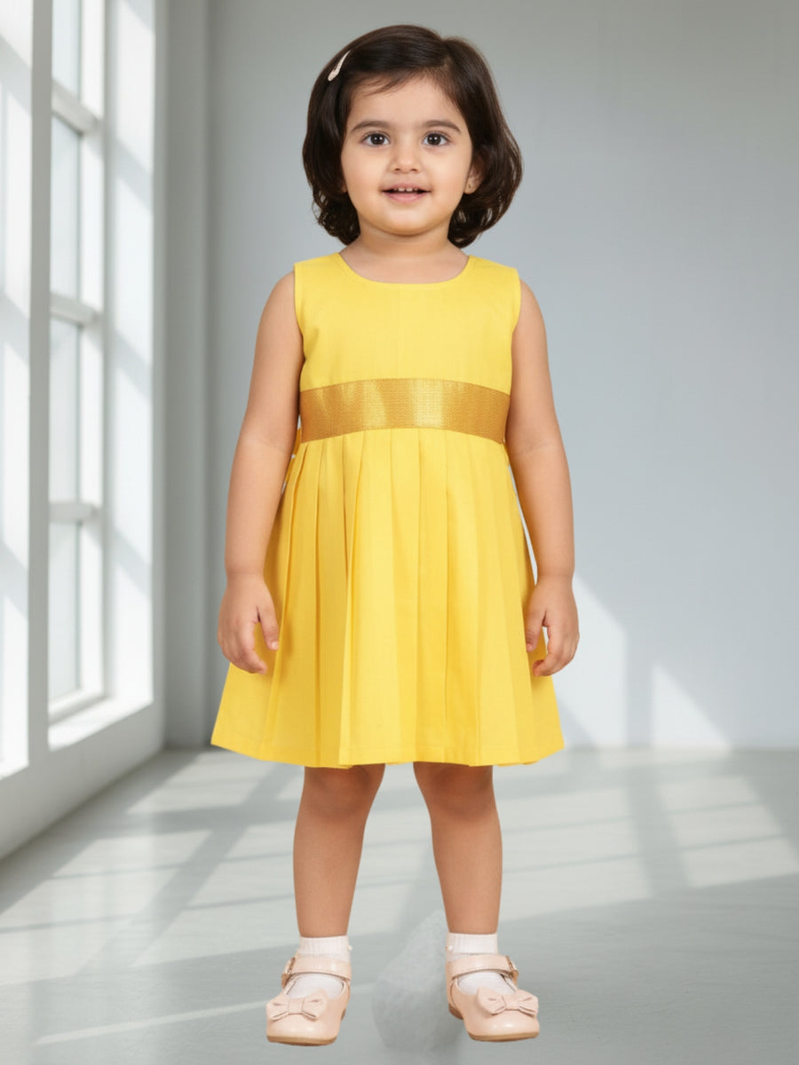 Girls Ethnic Solid Dress | Elegant Traditional Wear