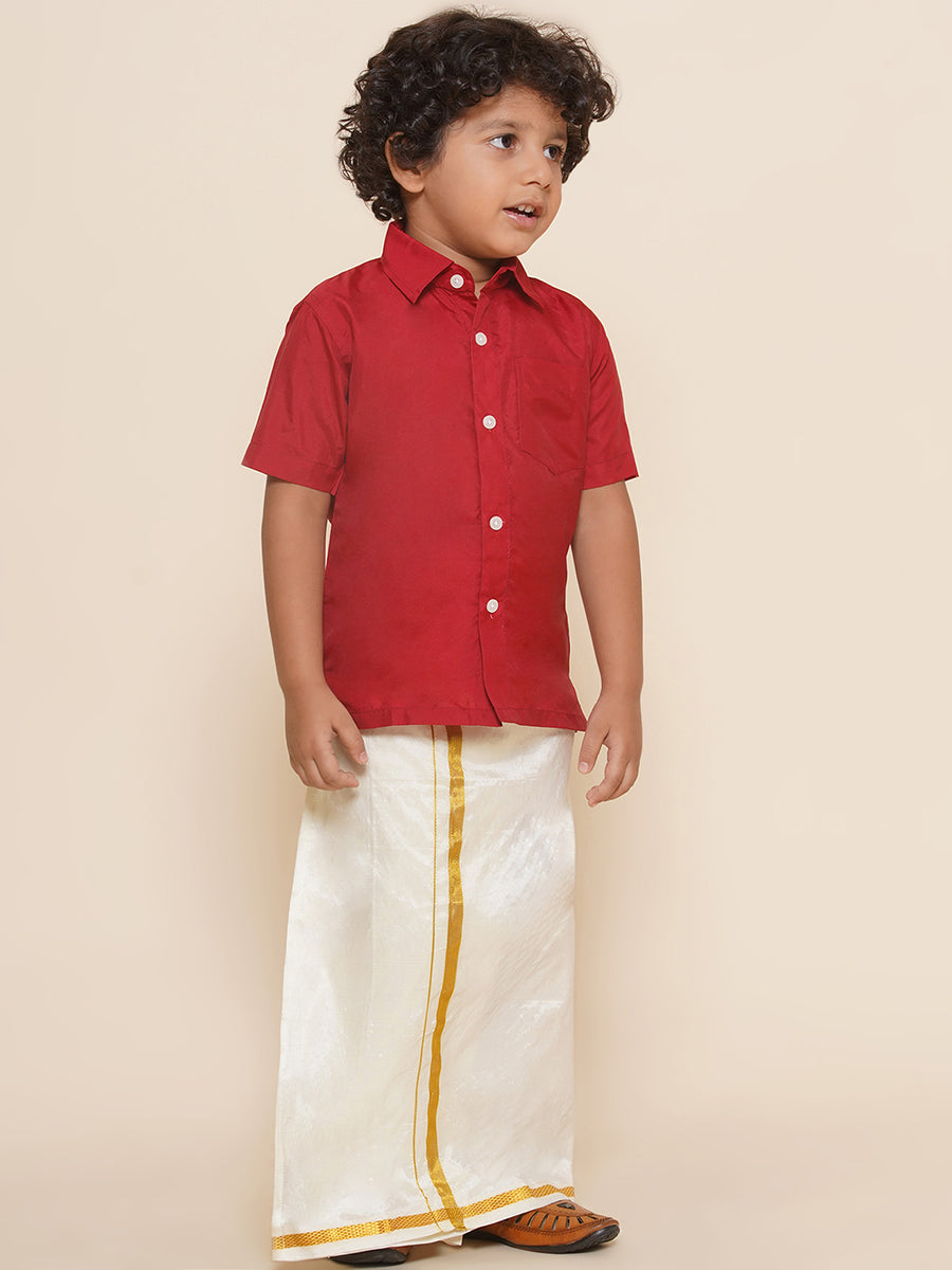 Boys Shirt With Dhoti Set