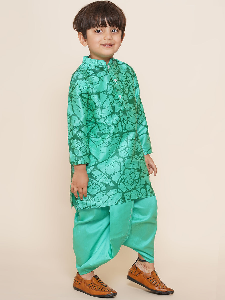 Boys Printed Kurta and Dhotipant Set