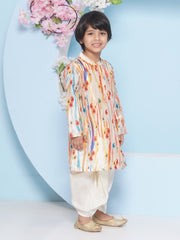 Boys Printed Kurta DhotiPant Set