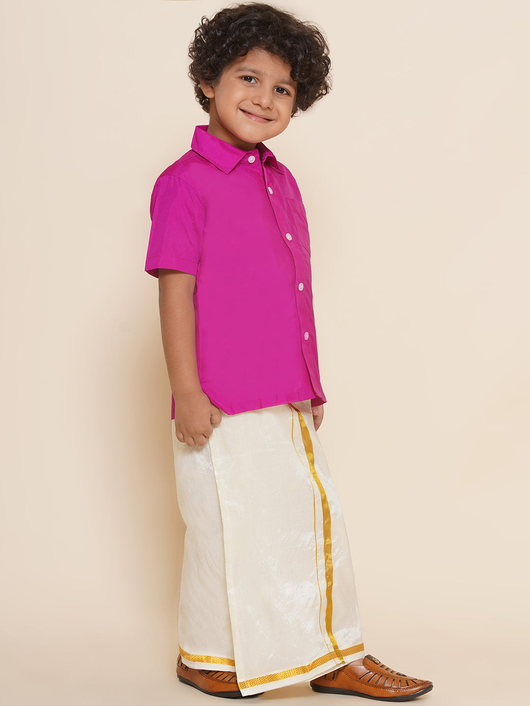 Boys Shirt With Dhoti Set