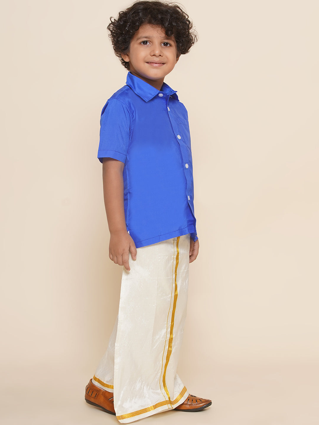 Boys Shirt with Dhoti Set