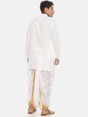 Father Son Matching White Kurta Dhotipant Set
