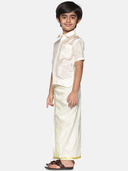 Father Son Matching Shirt Dhoti Set
