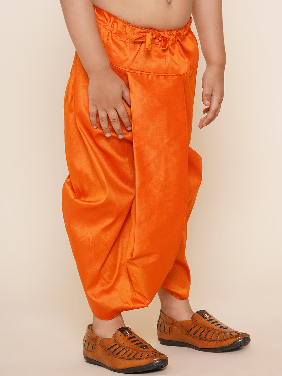 Boys Orange Colour Dhotipant