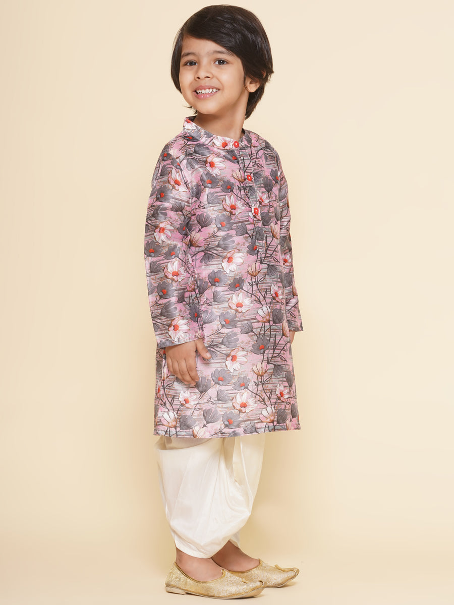 Boys Printed Kurta DhotiPant Set