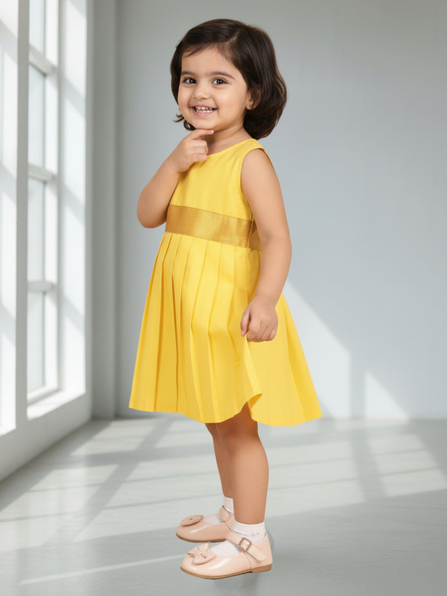 Girls Ethnic Solid Dress | Elegant Traditional Wear