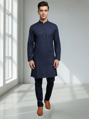 Men Cotton Solid Kurta | Classic Ethnic Comfort