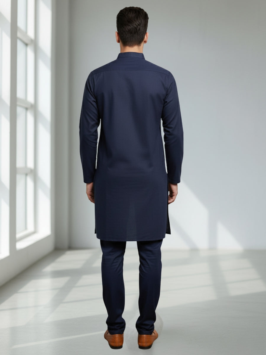 Men Cotton Solid Kurta | Classic Ethnic Comfort