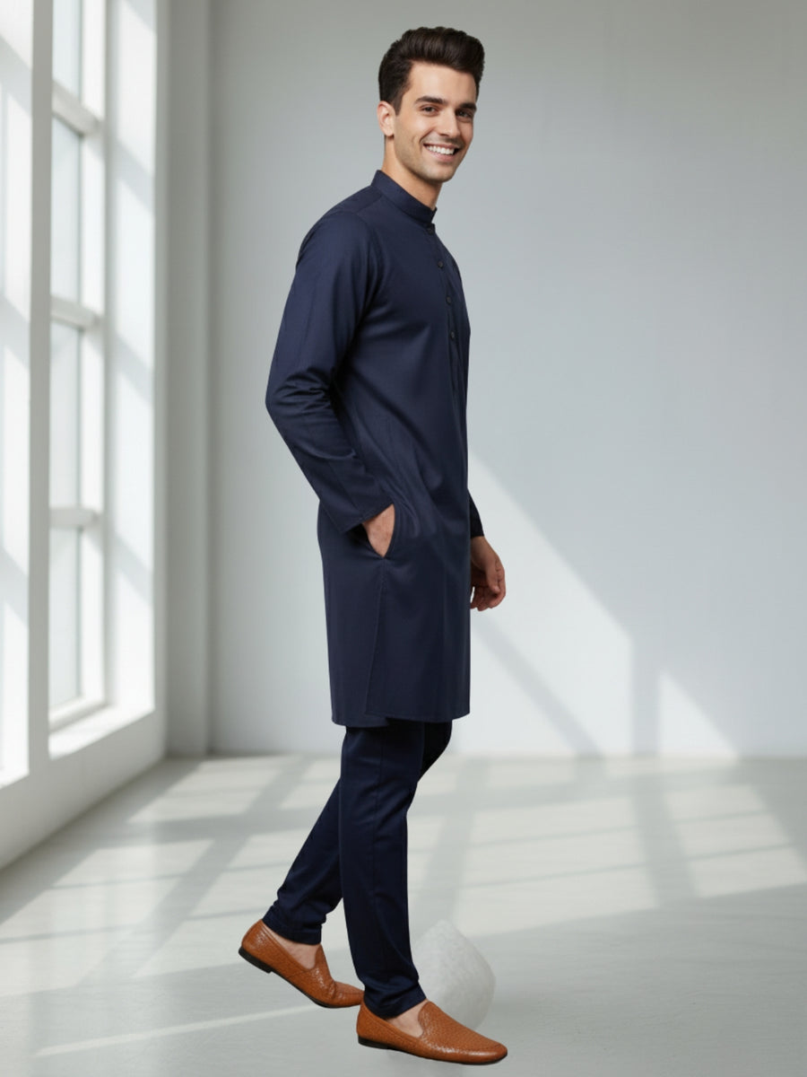 Men Cotton Solid Kurta | Classic Ethnic Comfort