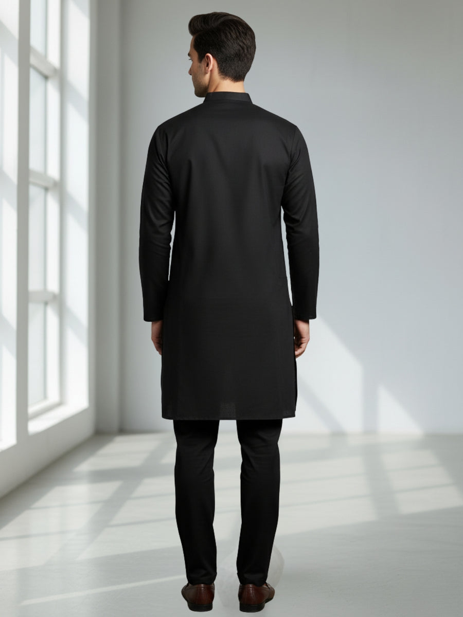 Men Cotton Solid Kurta | Classic Ethnic Comfort