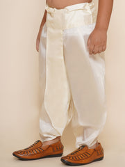 Boys Cream Colour Readymade Dhotipant