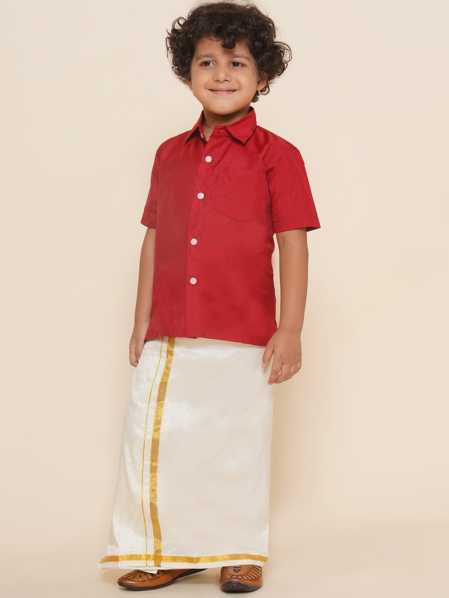 Boys Shirt With Dhoti Set